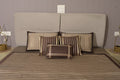 Mocha Regal Striped Satin Bedcover Set