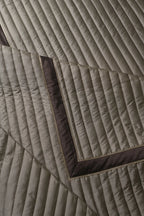 Mocha Regal Striped Satin Bedcover Set