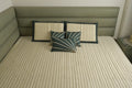 Ivory Emerald Minimal Quilted Bedcover