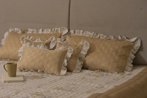 Champagne Floral Classic Bedcover Set