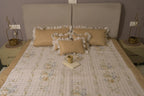 Champagne Floral Classic Bedcover Set