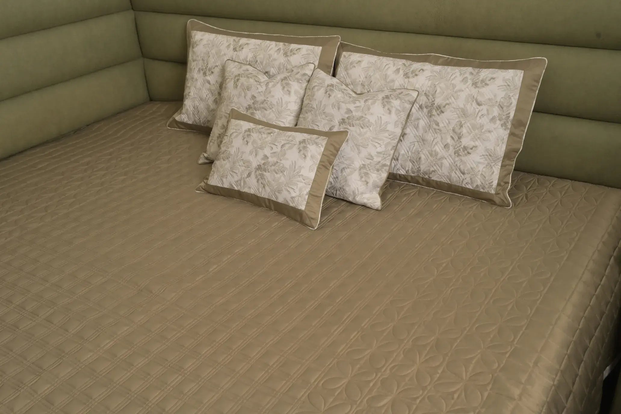 Sandstone Leaf Textured Bedcover