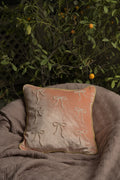 Velvet Peach With Pearl Work