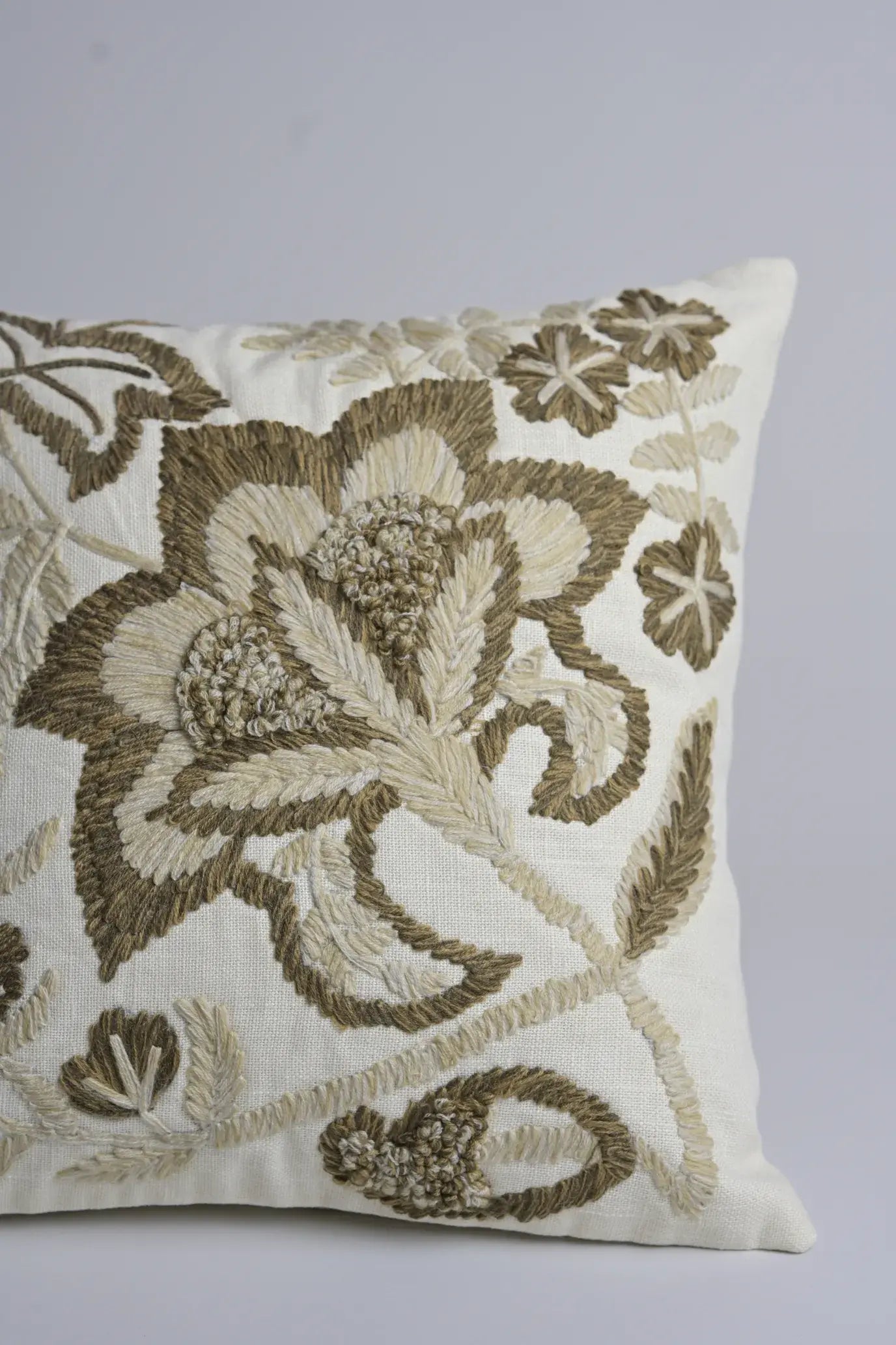 Linen Cotton With Thread Embroidery