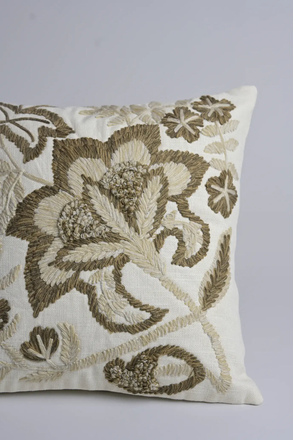 Linen Cotton With Thread Embroidery