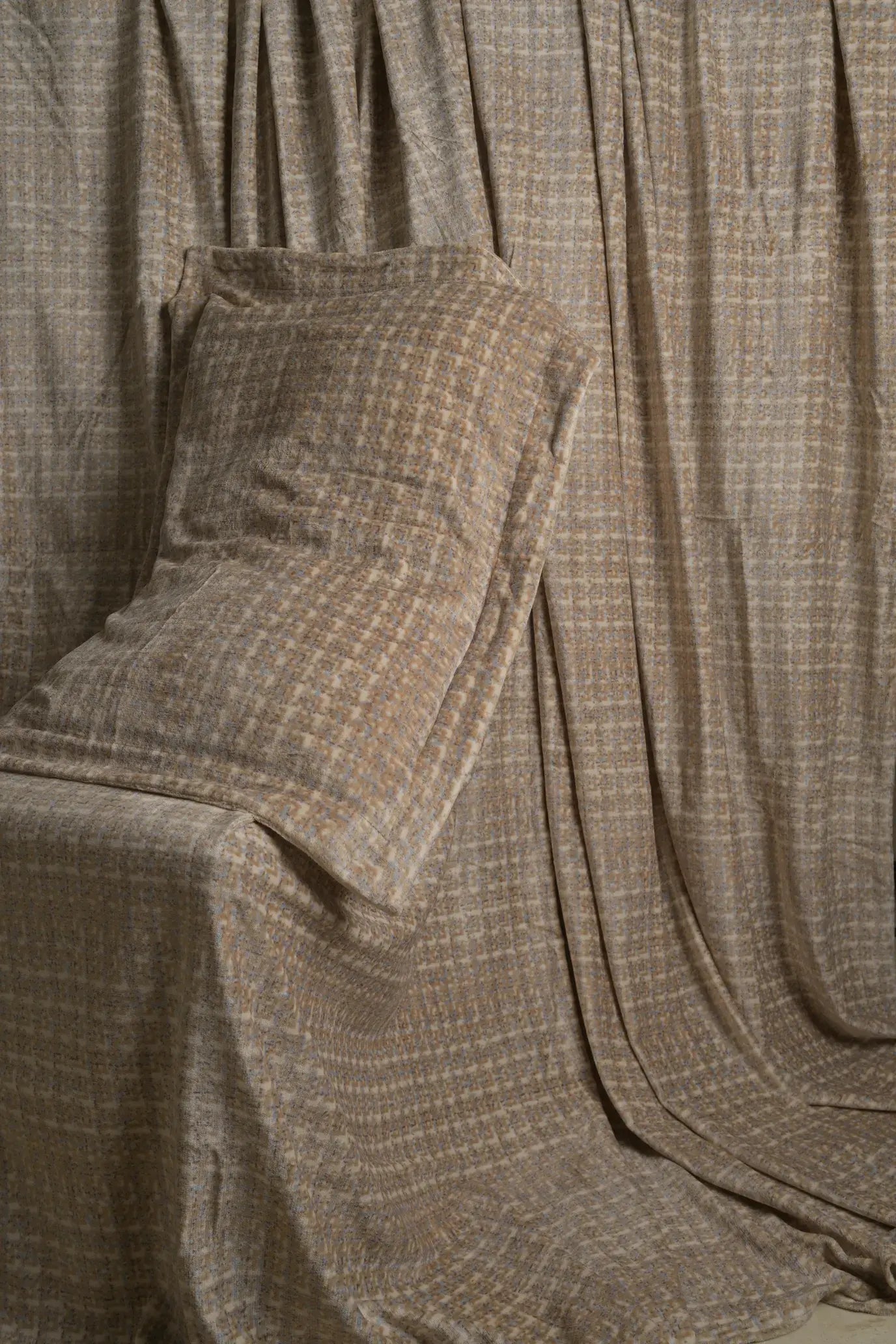 Rustic Sand Textured Fleece Throw