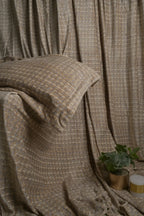 Rustic Sand Textured Fleece Throw