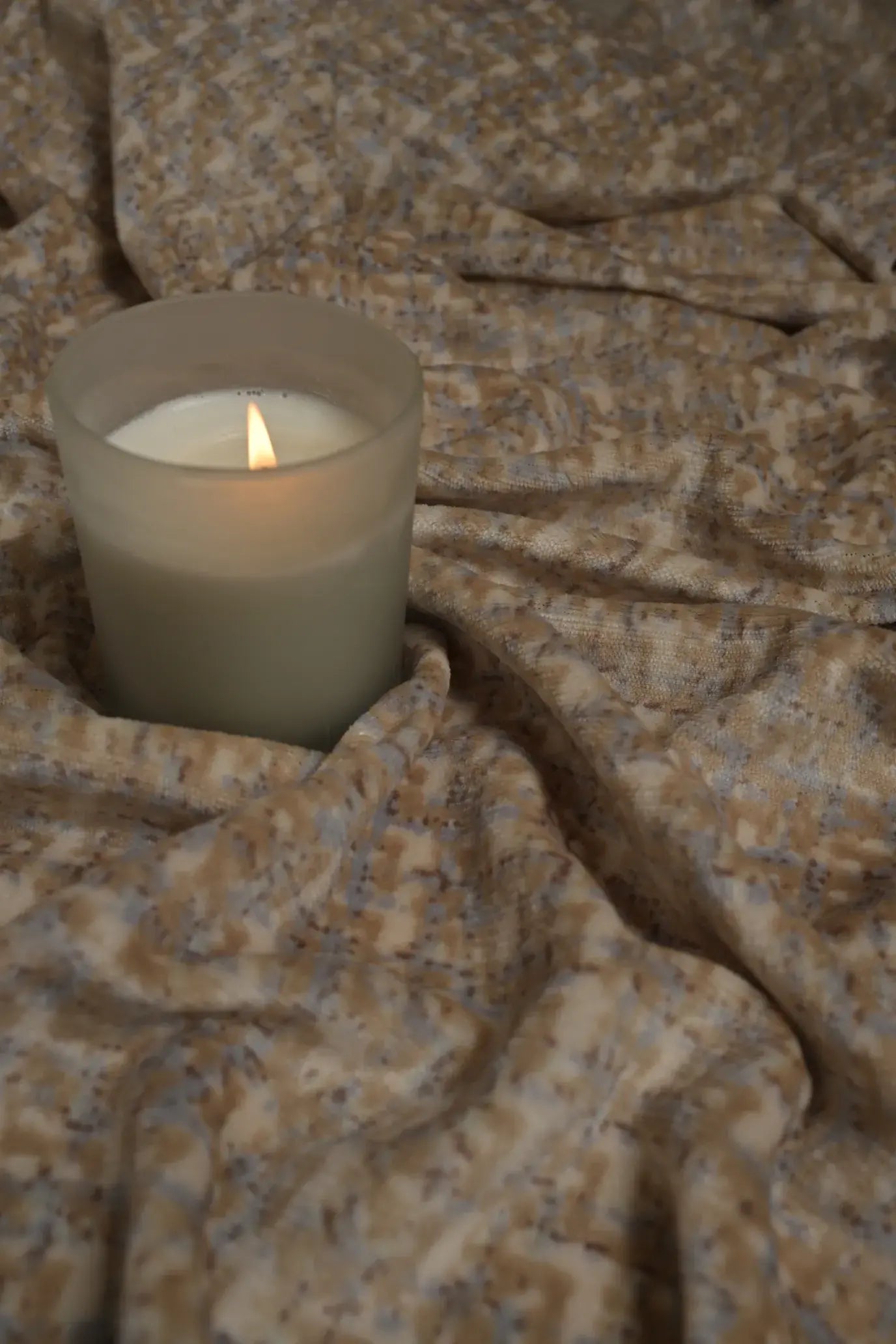 Rustic Sand Textured Fleece Throw