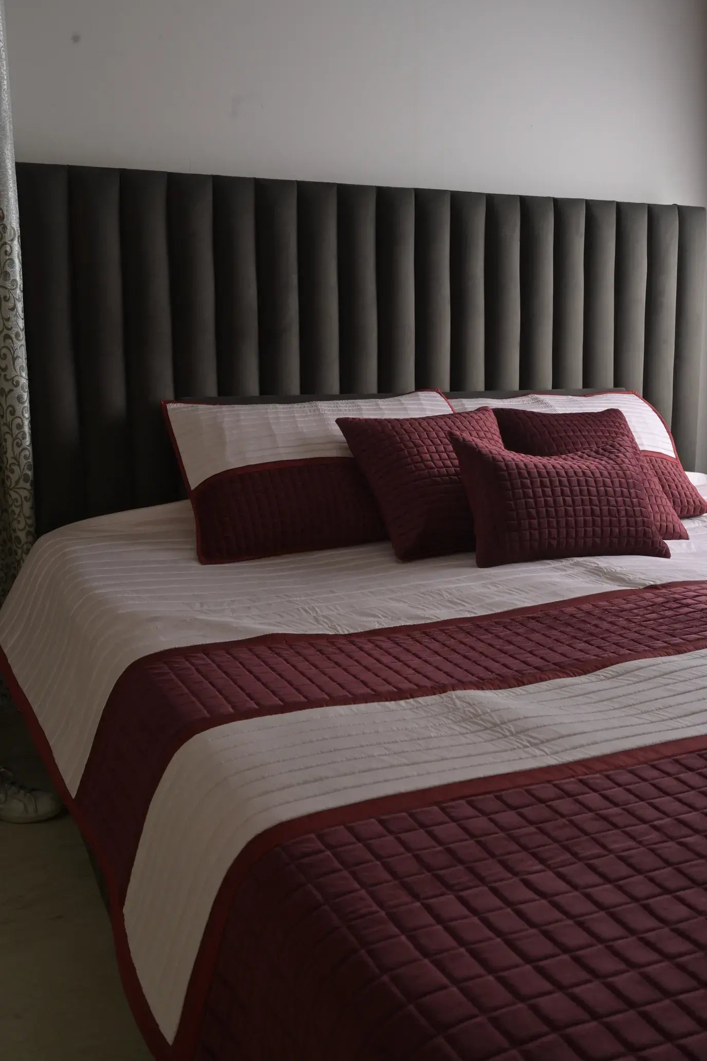 Crimson Royale Quilted Bedcover Set