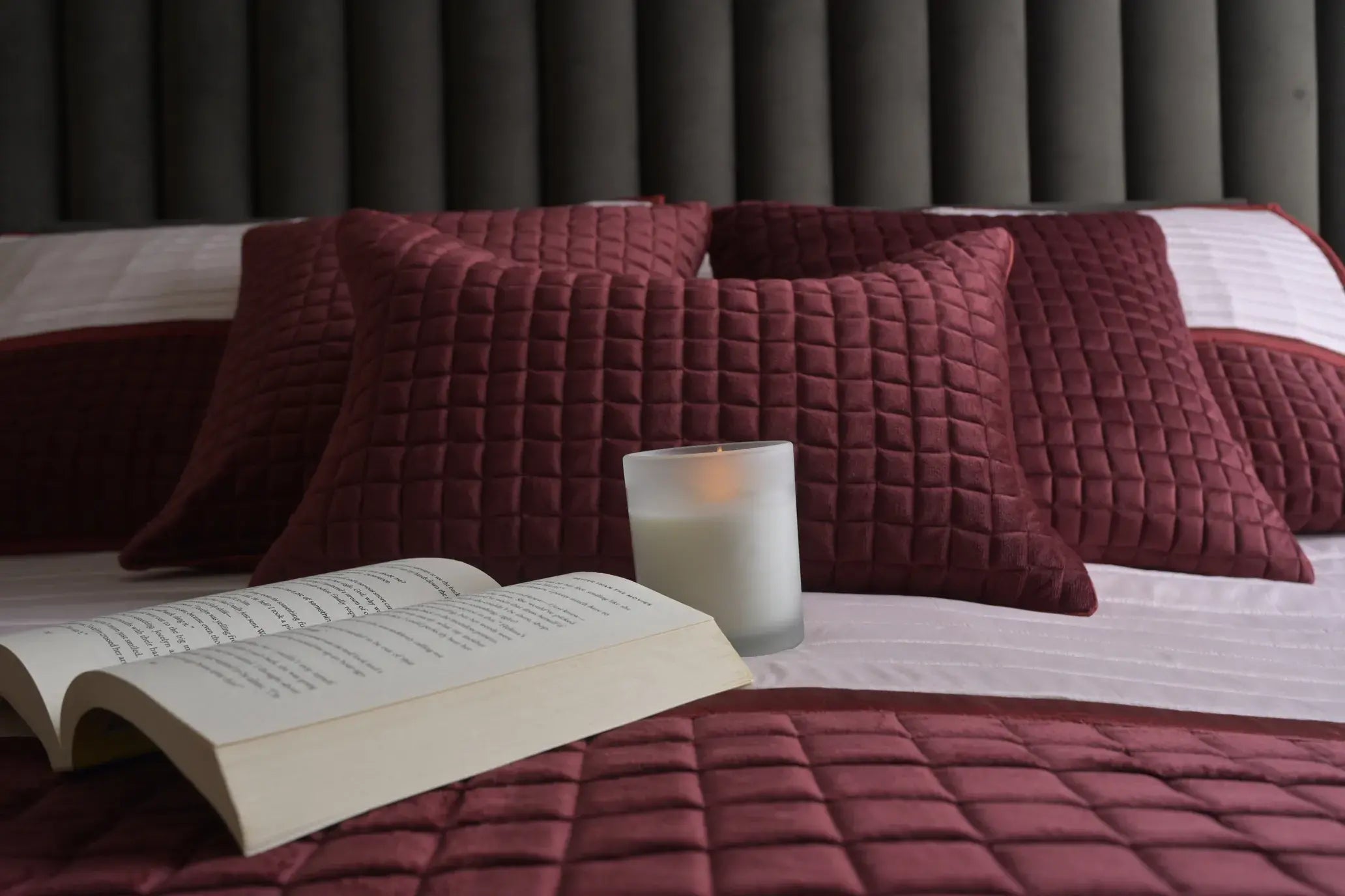 Crimson Royale Quilted Bedcover Set