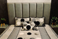 Noir Luxe Quilted-Embroidered Silk Bedcover